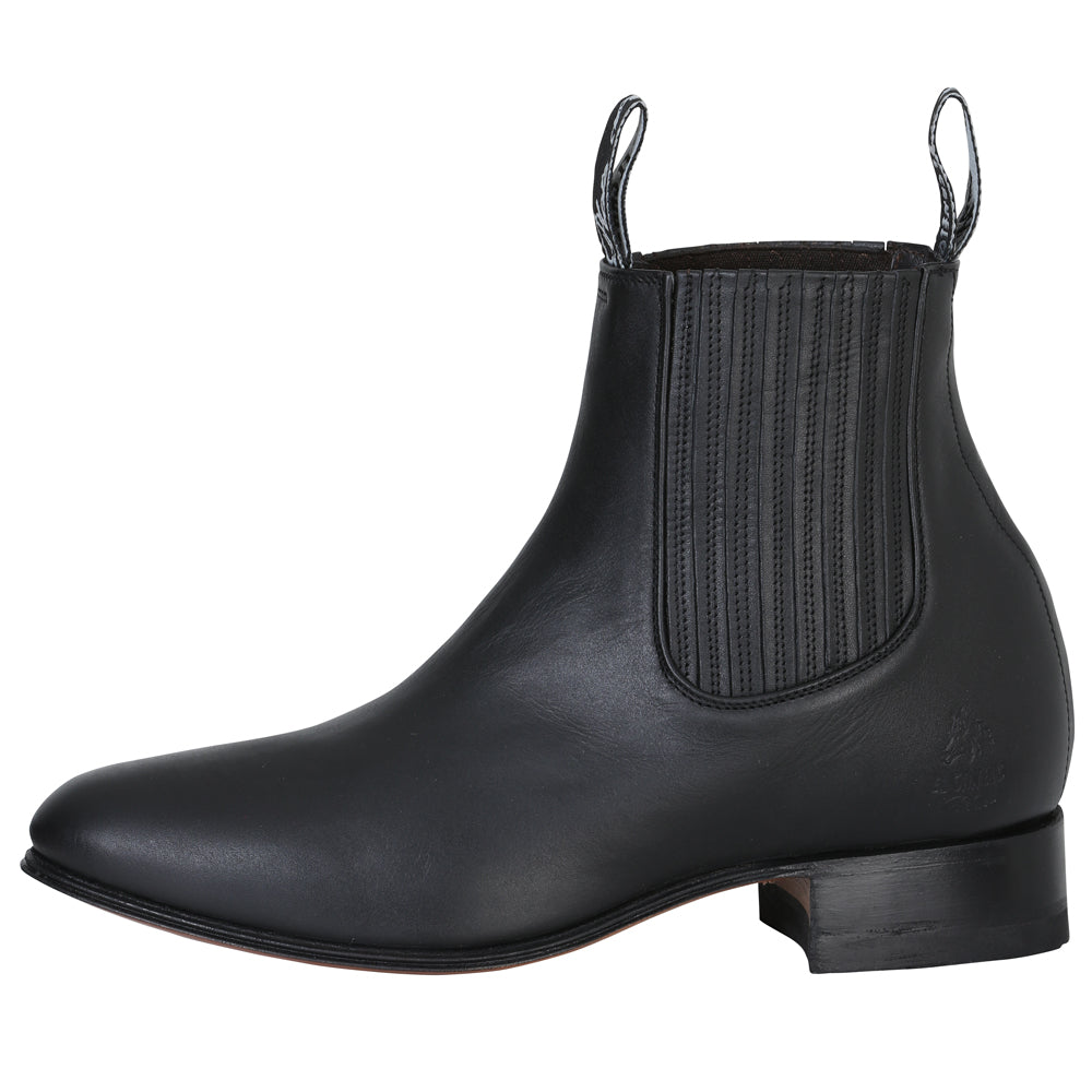 El Canelo - Charro Ankle Boot - Atlas Black 232