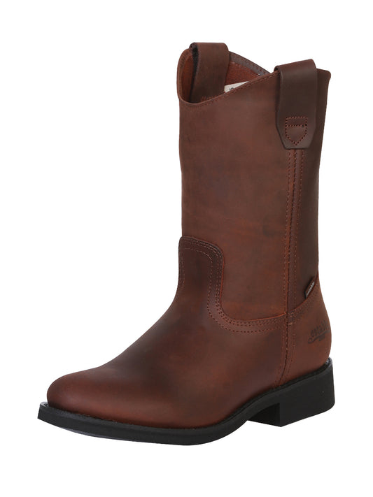 Establo Men's Work Boot - Leather Grasso - Brown 315