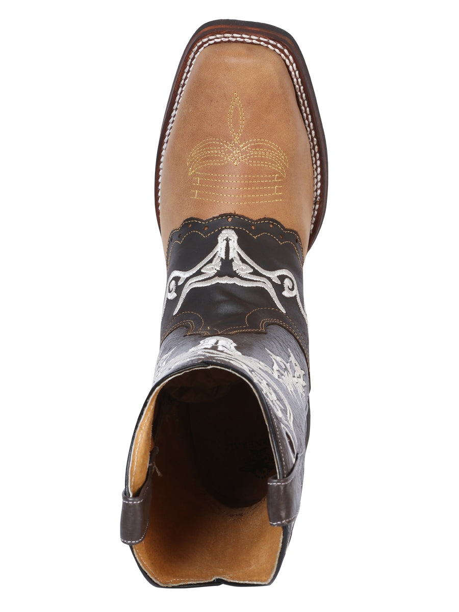 El General Rodeo Boot - Crazy Honey/Dark Brown 33316