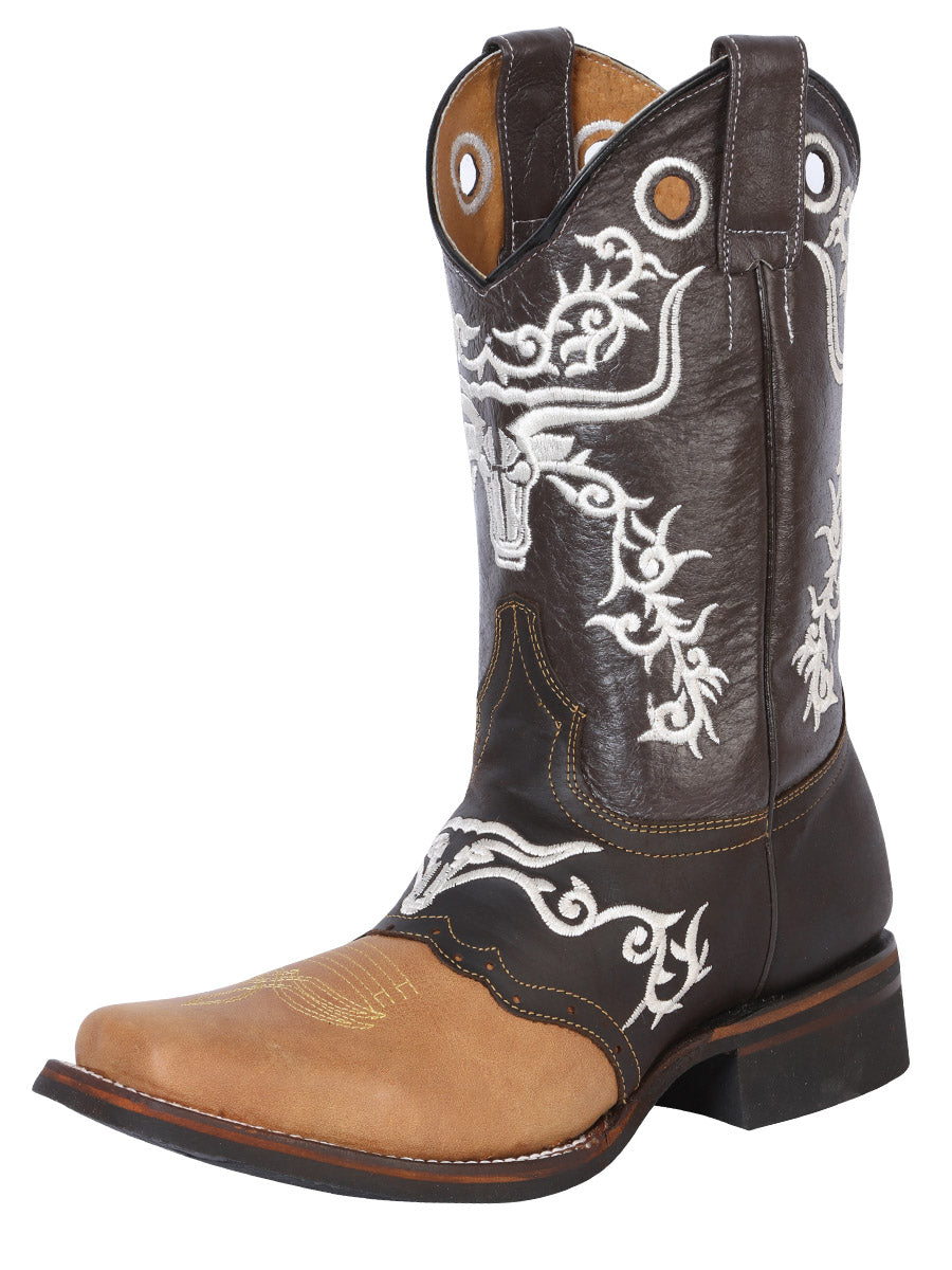 El General Rodeo Boot - Crazy Honey/Dark Brown 33316