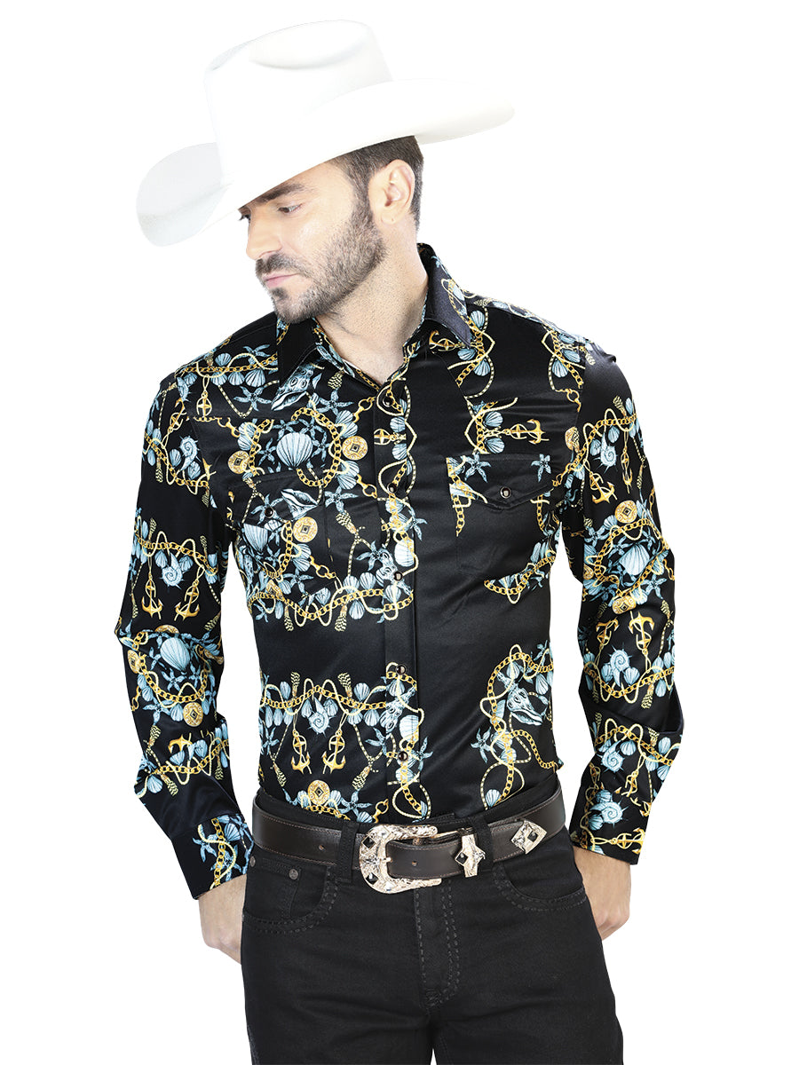 Black Gold Casual Long Sleeve Shirt 44083