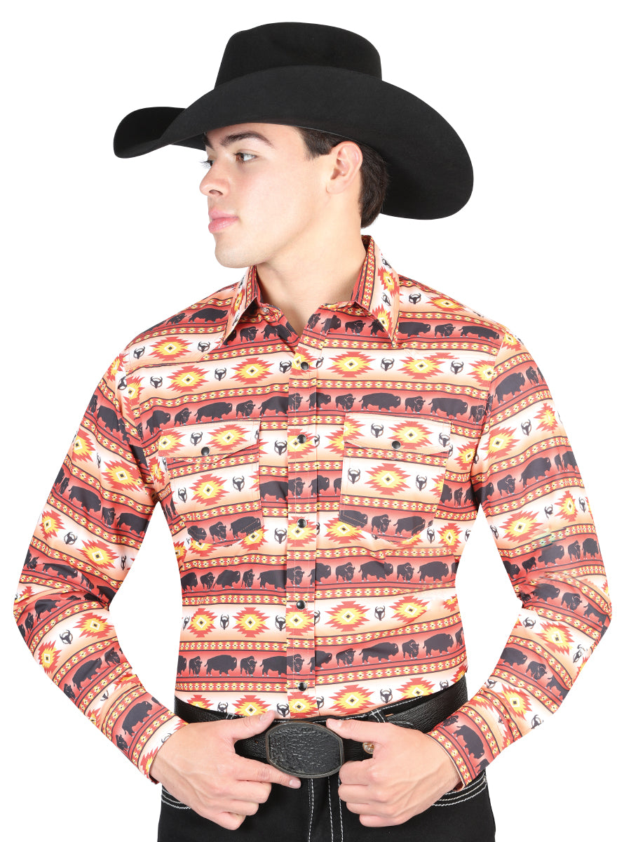 The General Orange Western Shirt 44314