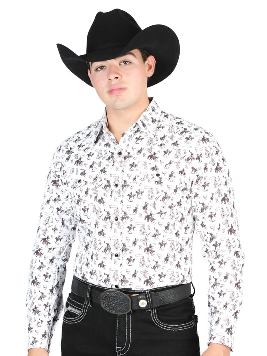 The General Western Shirt - White/Multi 44327