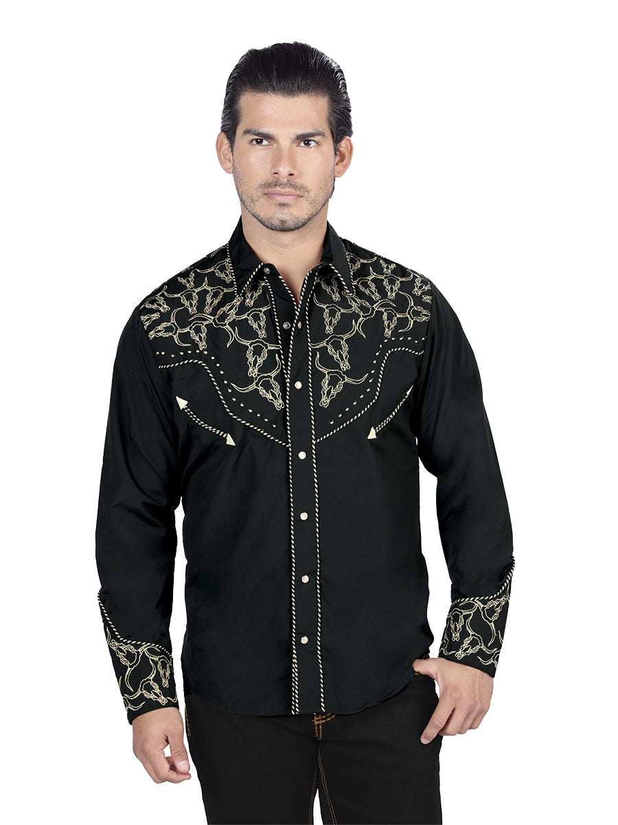 The Lord of the Skies Embroidery Shirt Black/Gold 44338