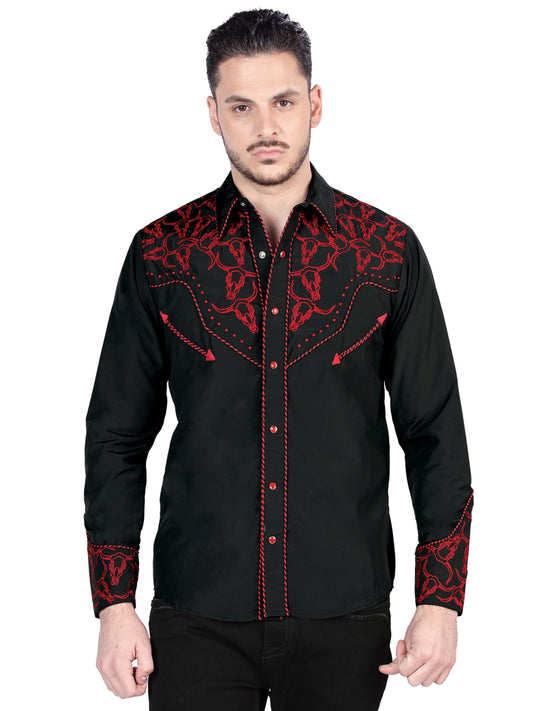 The Lord of the Skies Embroidery Shirt Black/Red 44339