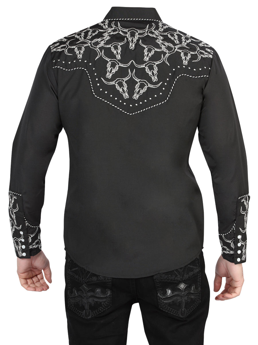 The Lord of the Skies Embroidery Shirt Black/White 44340