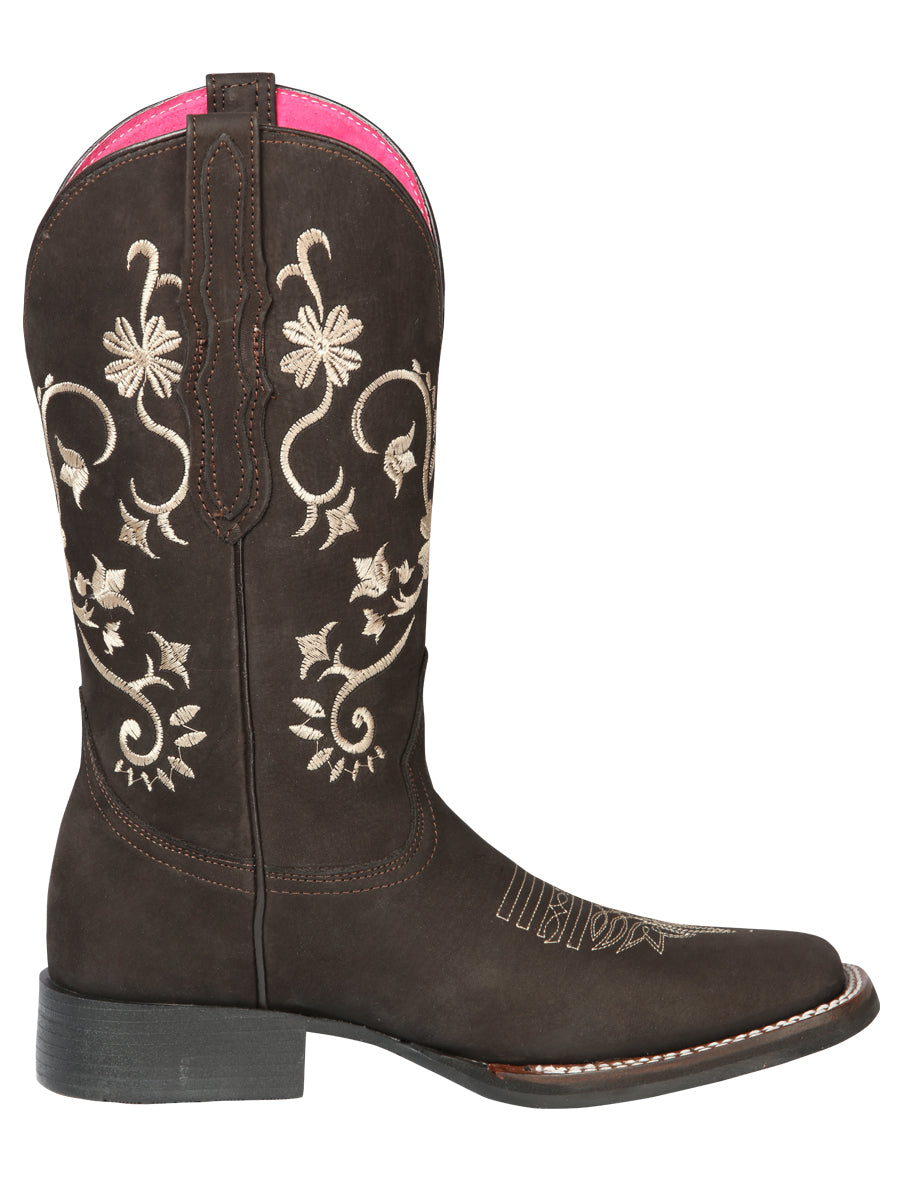 Cowboy Boot - El Geneal Rodeo - Woman - Nubuck Brown 44642