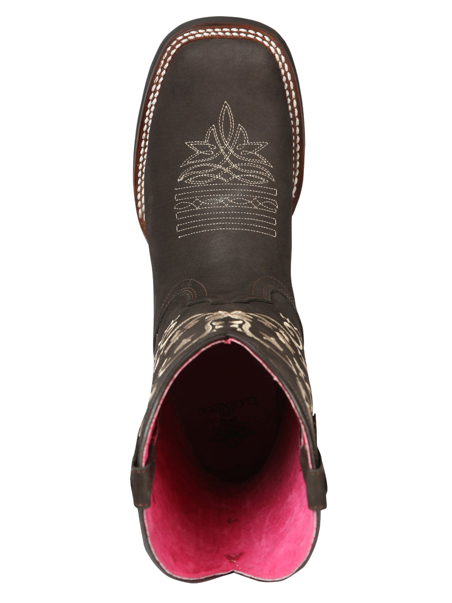 Cowboy Boot - El Geneal Rodeo - Woman - Nubuck Brown 44642