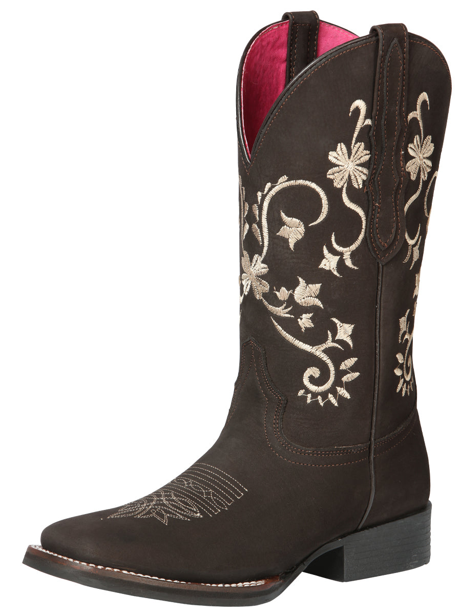 Cowboy Boot - El Geneal Rodeo - Woman - Nubuck Brown 44642