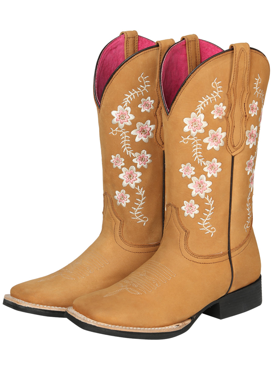 Cowboy Boot - El Geneal Rodeo - Woman Nubuck - Peach 44644