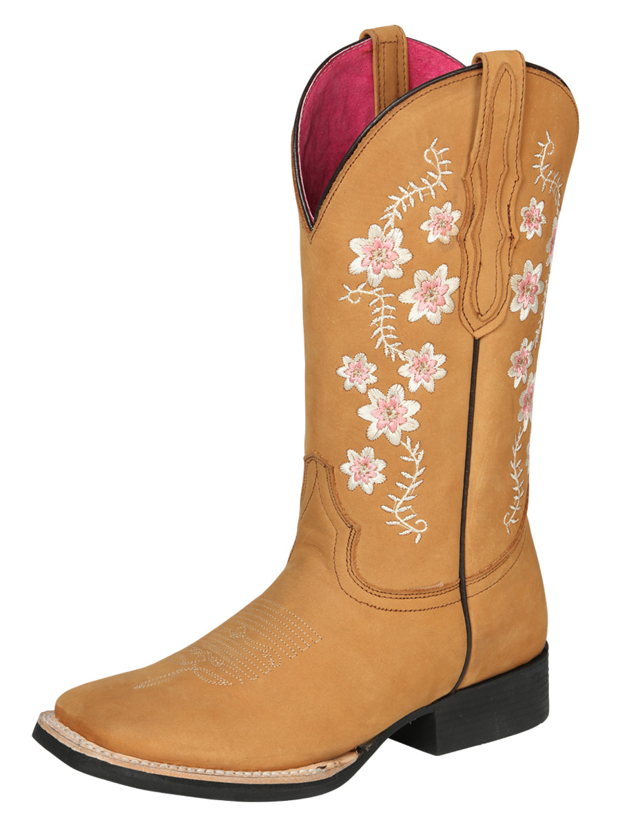 Cowboy Boot - El Geneal Rodeo - Woman Nubuck - Peach 44644