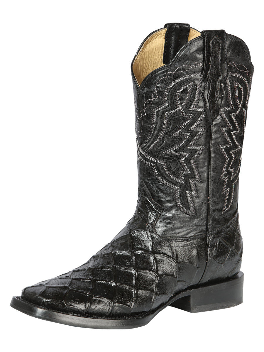 The General Rodeo Boot - Imitation Pirarucu - Black 44663