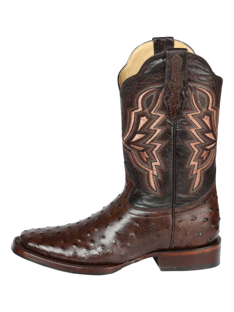 General Rodeo Boot - Imitation Ostrich - Brown 44665