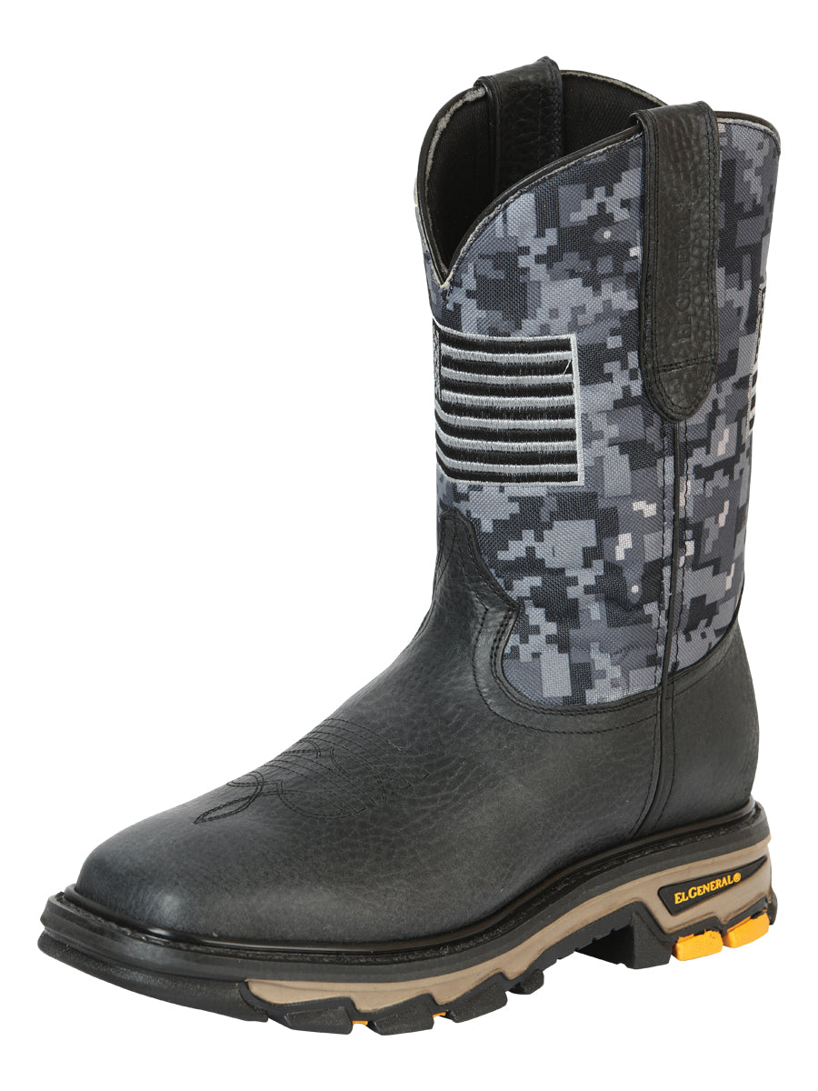 El General Men's Work Boot - Bull Fight Leather - Black
 44756