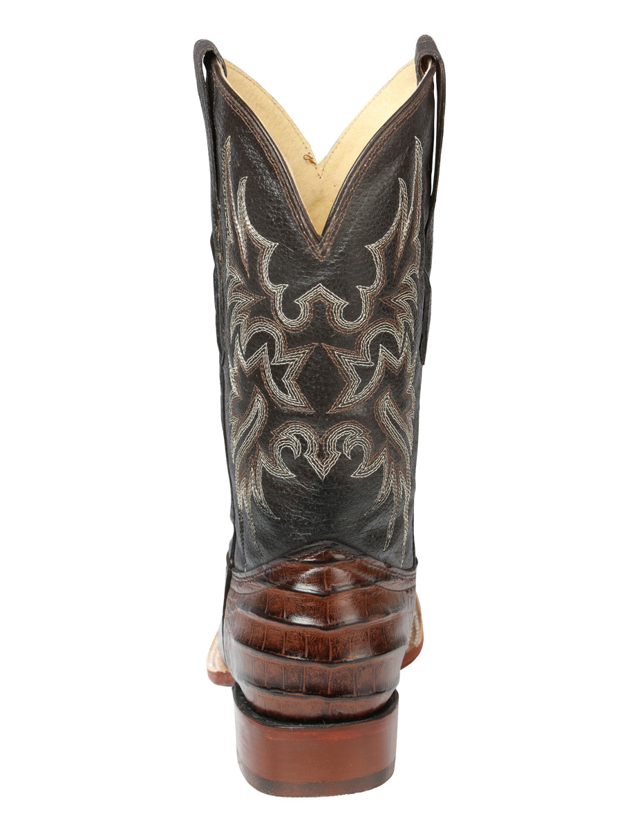 El Señor de los Cielos Men's Rodeo Boot - Imitation Caiman Belly Leather - Brown
 44937