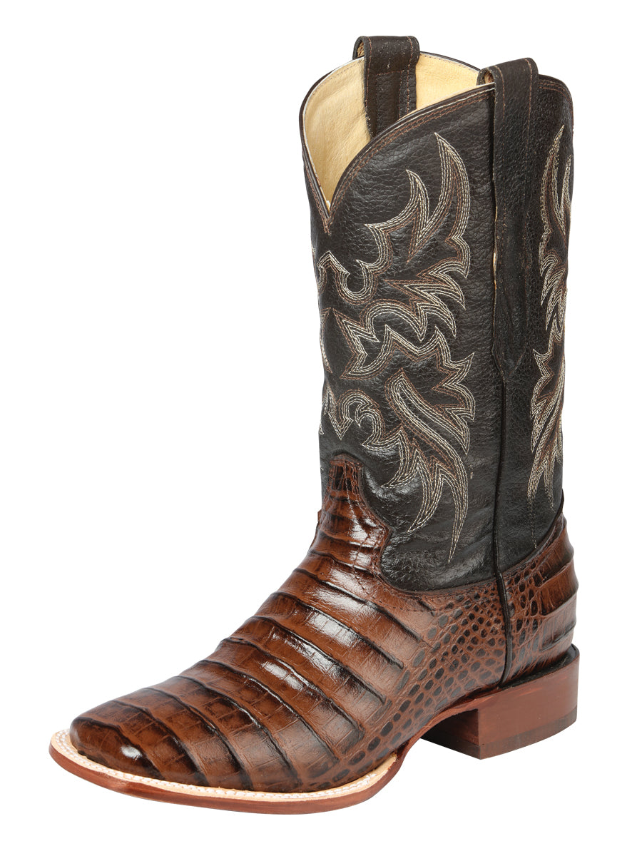 El Señor de los Cielos Men's Rodeo Boot - Imitation Caiman Belly Leather - Brown
 44937