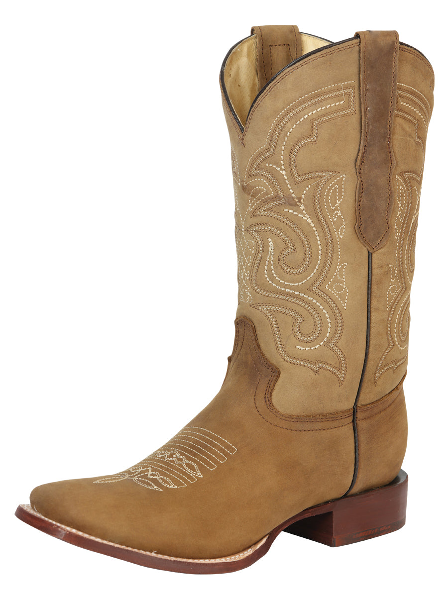 El General Men's Rodeo Boot – Crazy Leather - Cappuccino
 45206