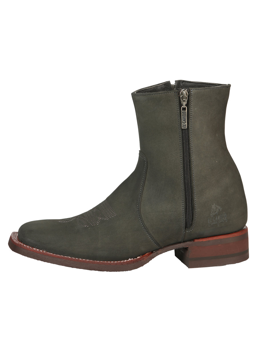 El Canelo Men's Ankle Boots - Nubuck Gray
 45213