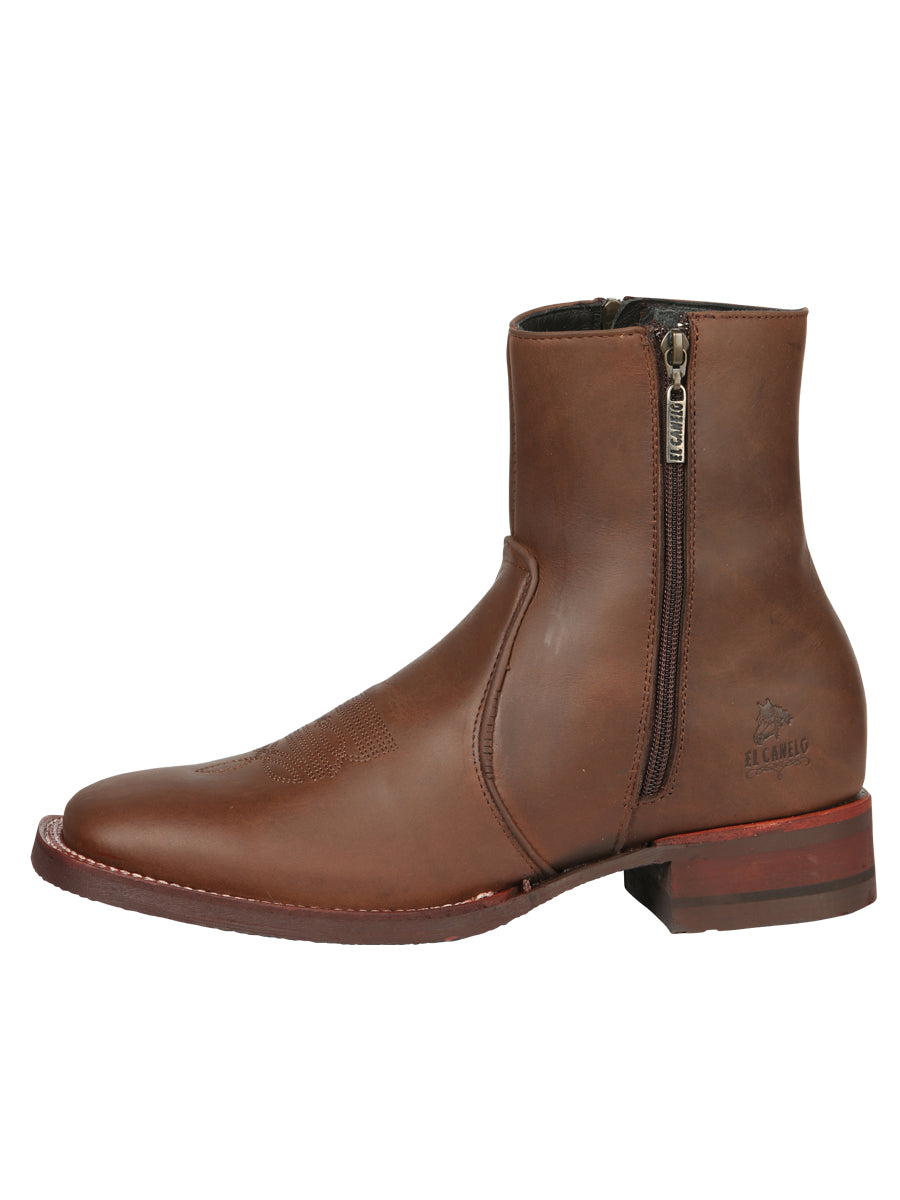 El Canelo Men's Ankle Boots - Crazy Leather Wood
 45214