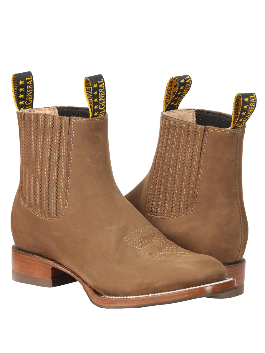 El General Men's Ankle Boots - Nubuck Brown 45338