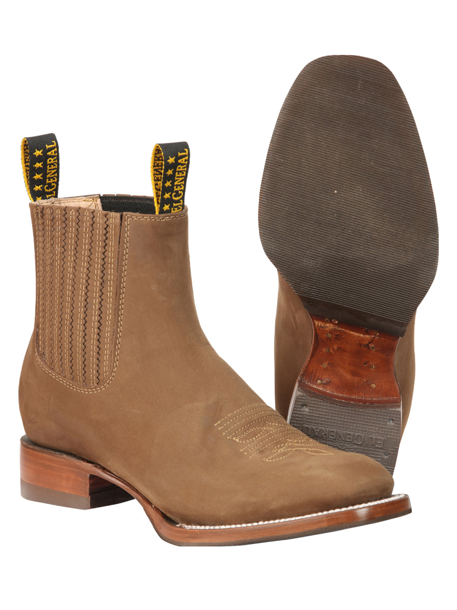 El General Men's Ankle Boots - Nubuck Brown 45338