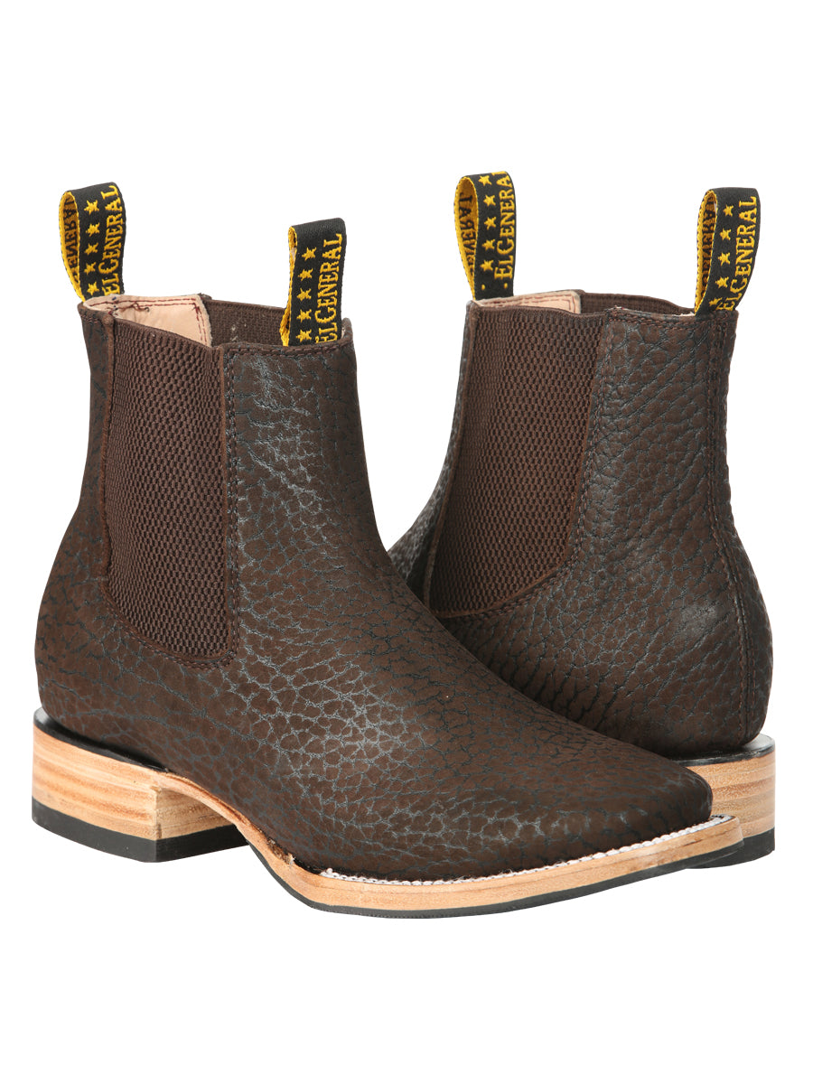 El General Men's Ankle Boots - Bull Neck Leather Mocha 45341