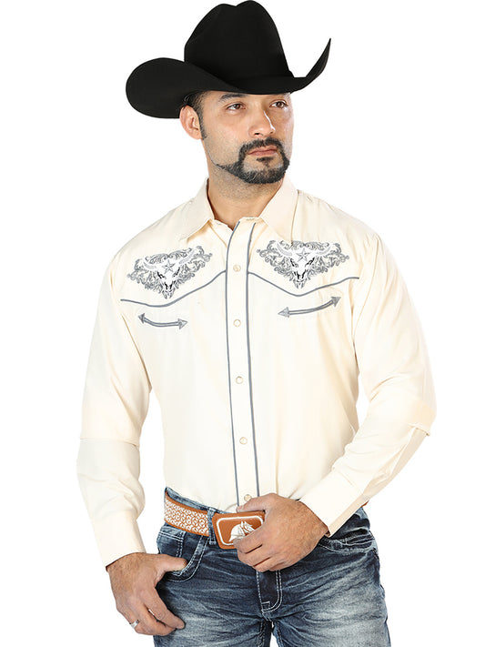 The Lord of the Skies Embroidery Shirt Beige/Gray 126679