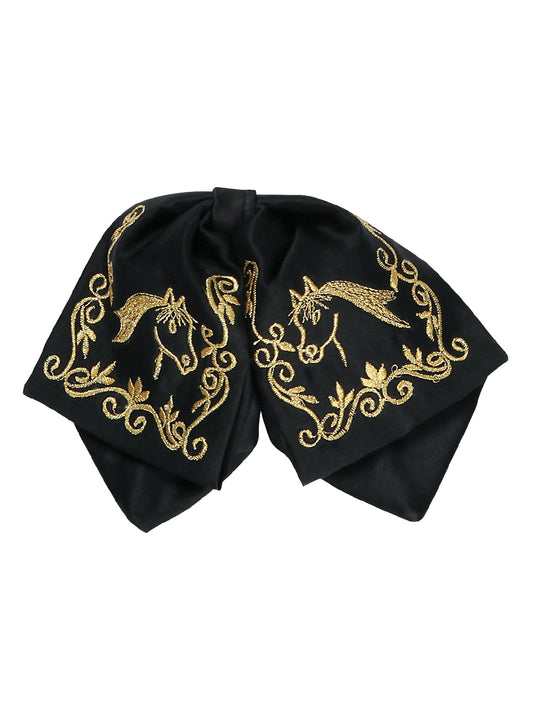 Kids
 Mexican Charro Bow Tie 100% Polyester Black/Gold 600148