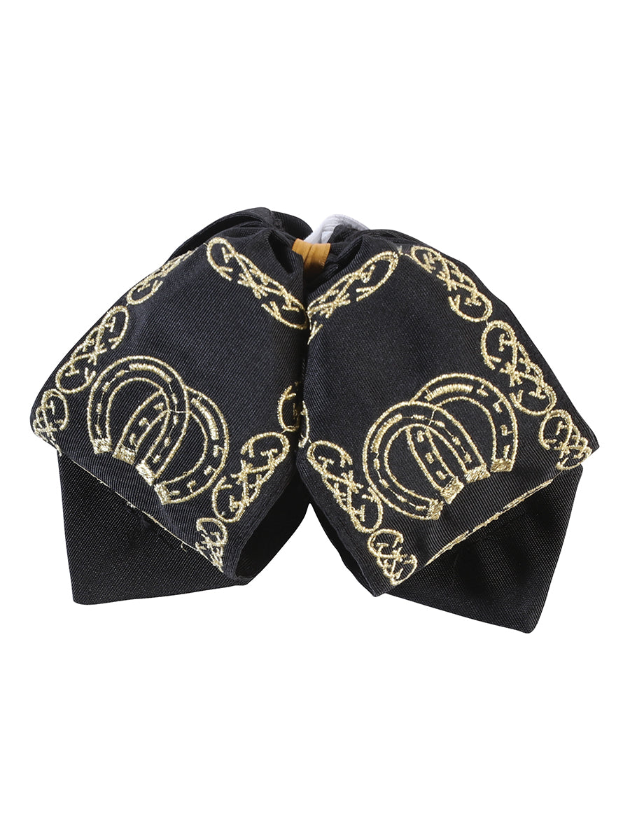 Kids
 Mexican Charro Bow Tie 100% Polyester Black/Gold 601763