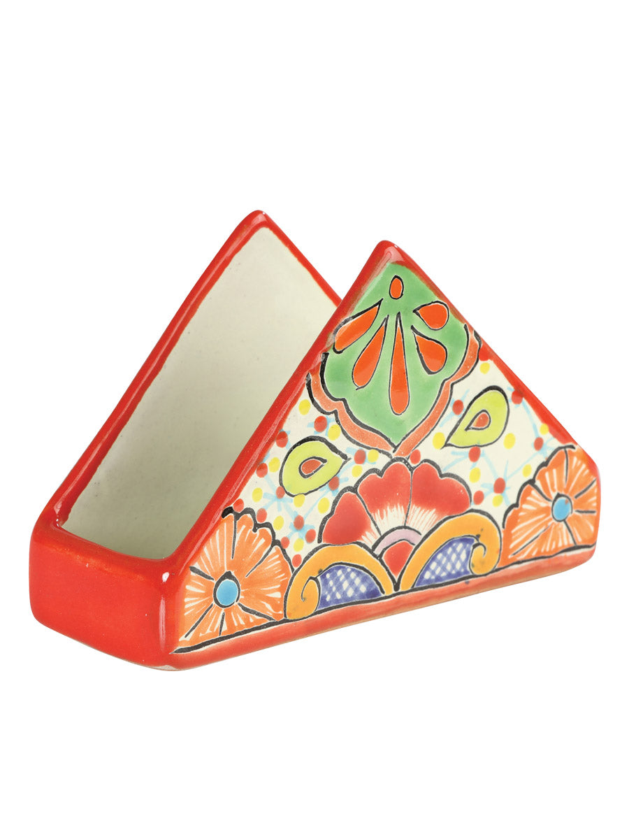 Artisanal Decorative Napkin Holder Talavera Multicolor 603305