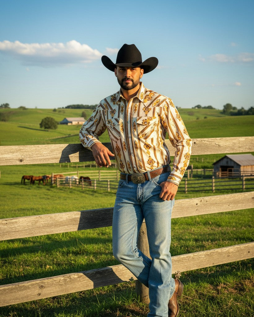 Men's Snap Button Shirt
