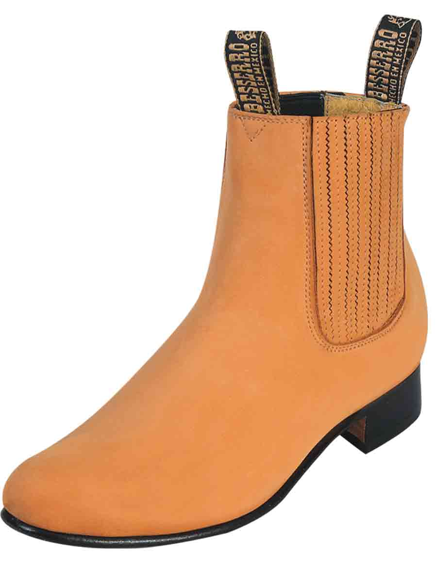 El Besserro Charro Boot - Nubuck Honey 203
