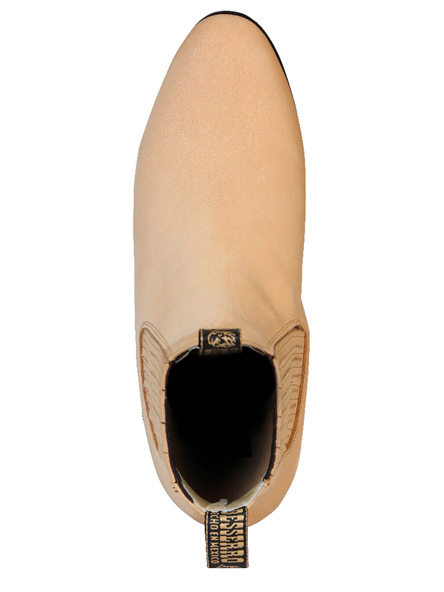 El Besserro Charro Boot - Nubuck Honey 203