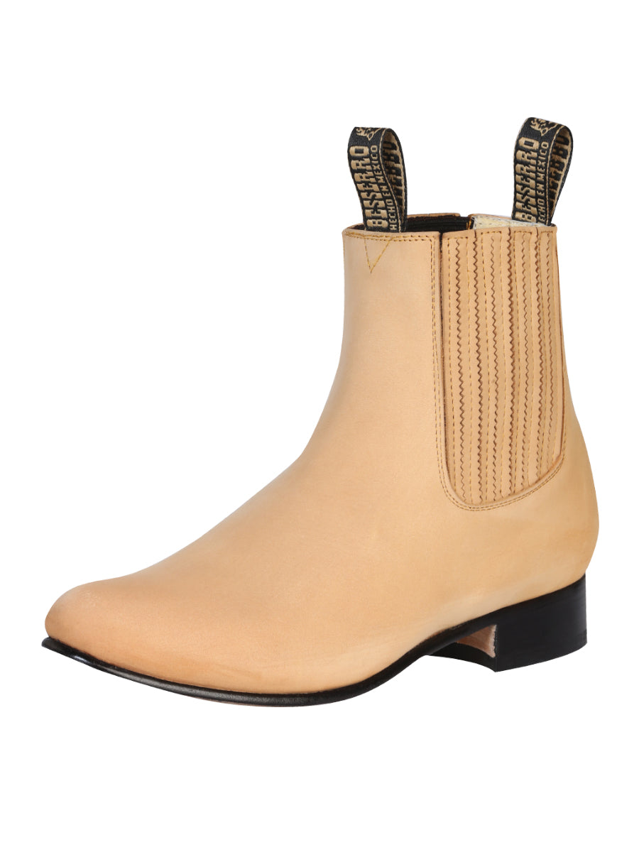 El Besserro Charro Boot - Nubuck Honey 203