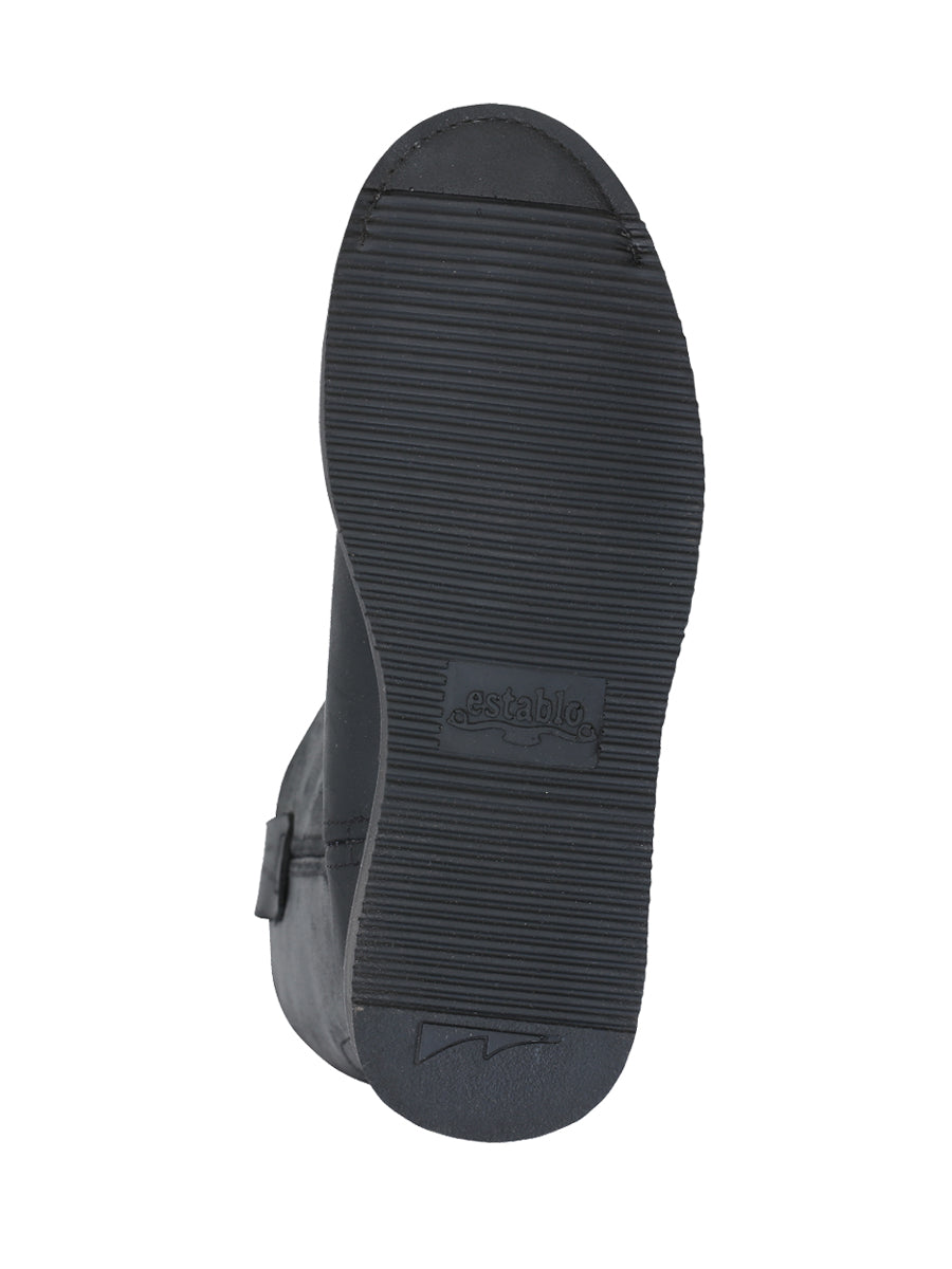 Establo Men's Work Boot Grasso Leather

 - Black 312