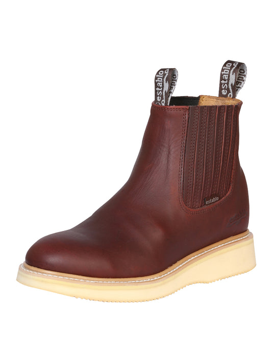 Establo Men's Work Ankle Boot - Grasso Leather

 - Shedron 321