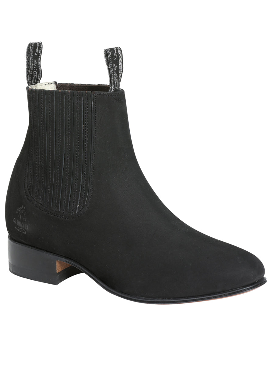 Canelo Charro Boot - Black Nubuck 3663