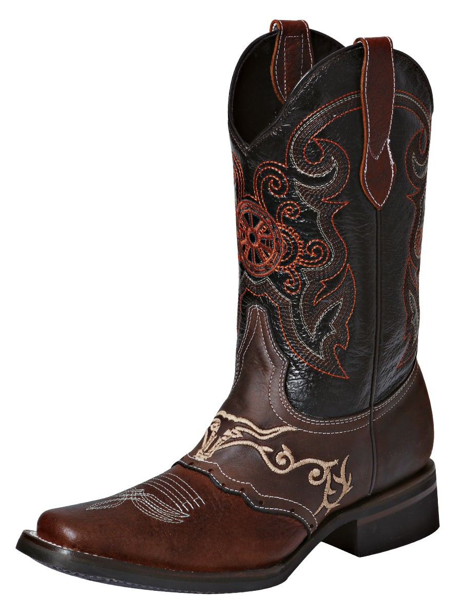 El General Rodeo Boot - Crazy Wine with Embroidery 40667