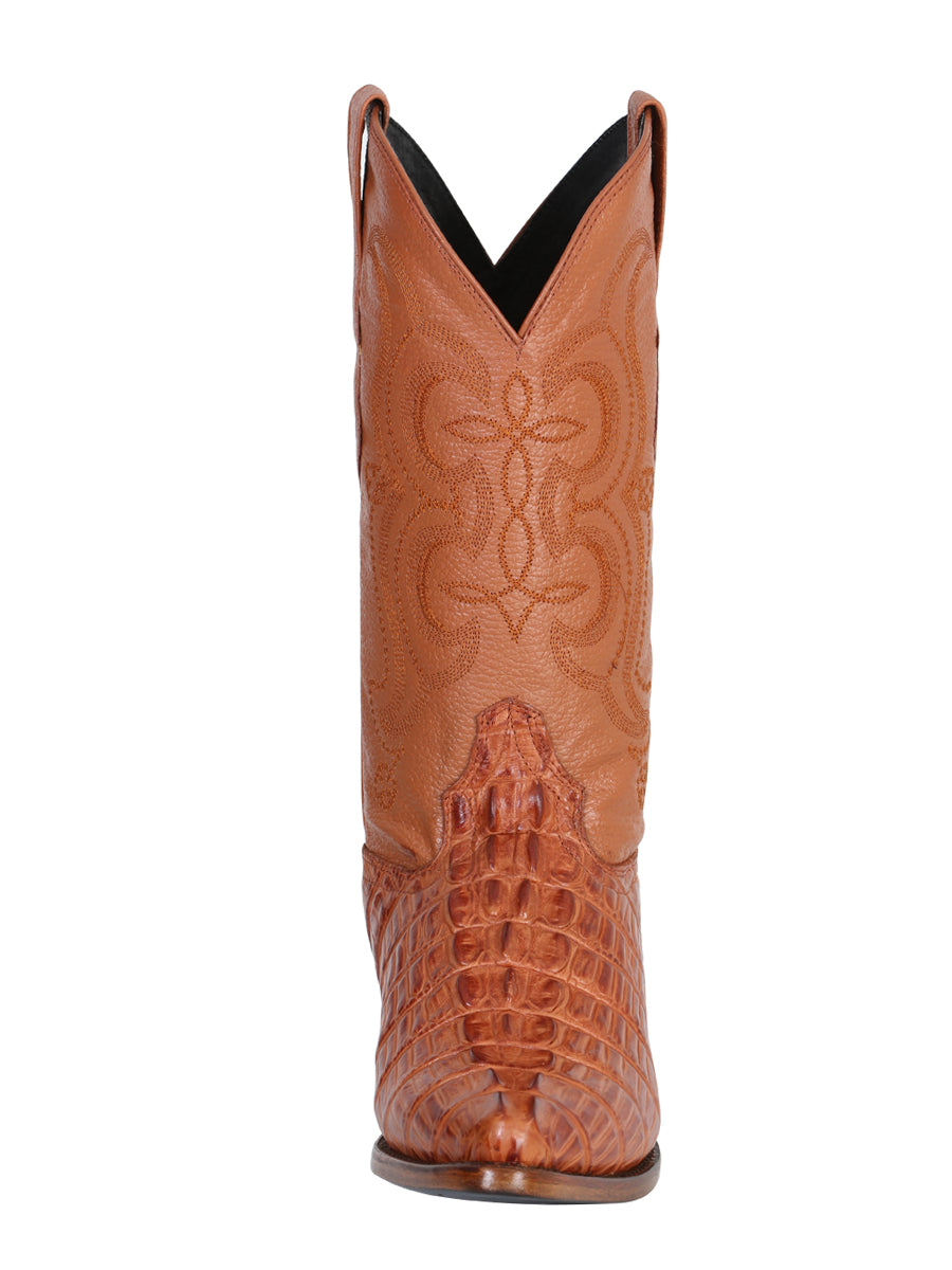 Cowboy boot El Señor de los Cielos - Caiman - Cognac 40841
