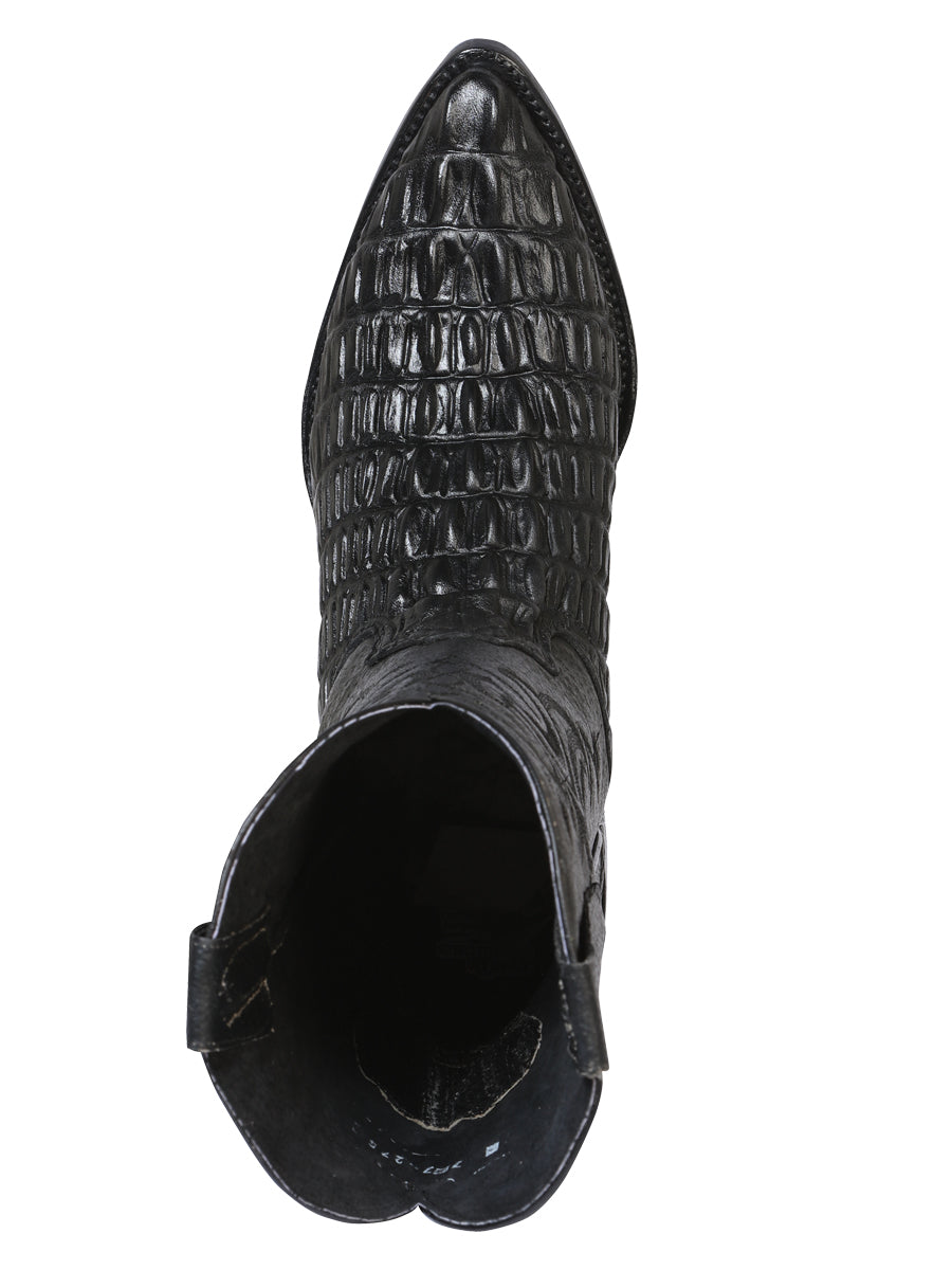 Cowboy boot El Señor de los Cielos - Caiman - Black 40842