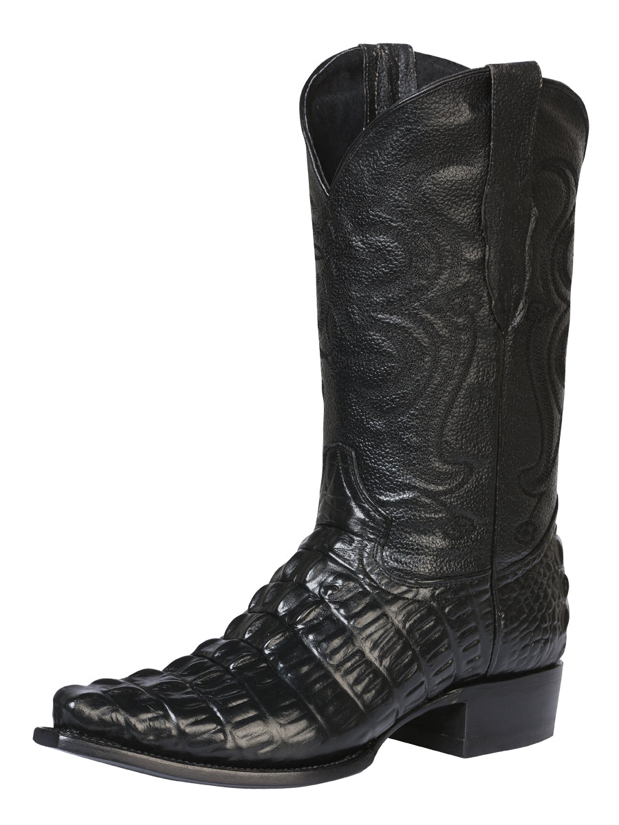 Cowboy boot El Señor de los Cielos - Caiman - Black 40854