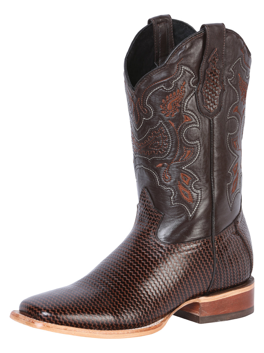 El General Men's Rodeo Boot - Printed Cigar 41791