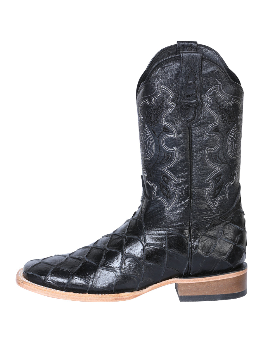 The General Rodeo Boot - Imit Pirarucu - Black 41792