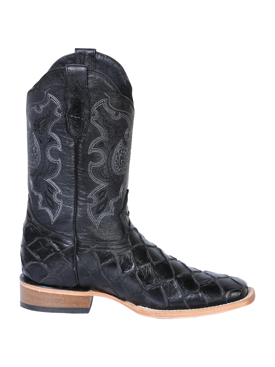 The General Rodeo Boot - Imit Pirarucu - Black 41792