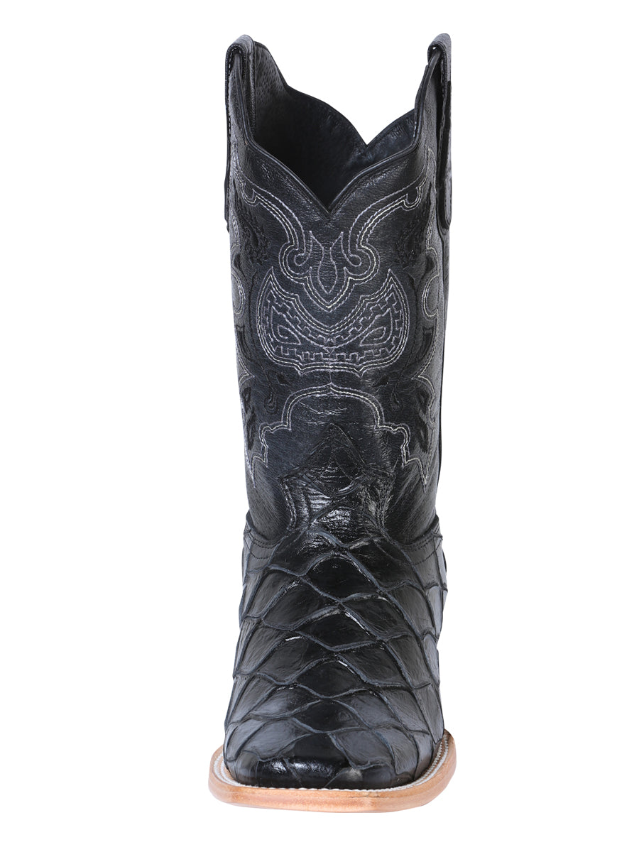 The General Rodeo Boot - Imit Pirarucu - Black 41792