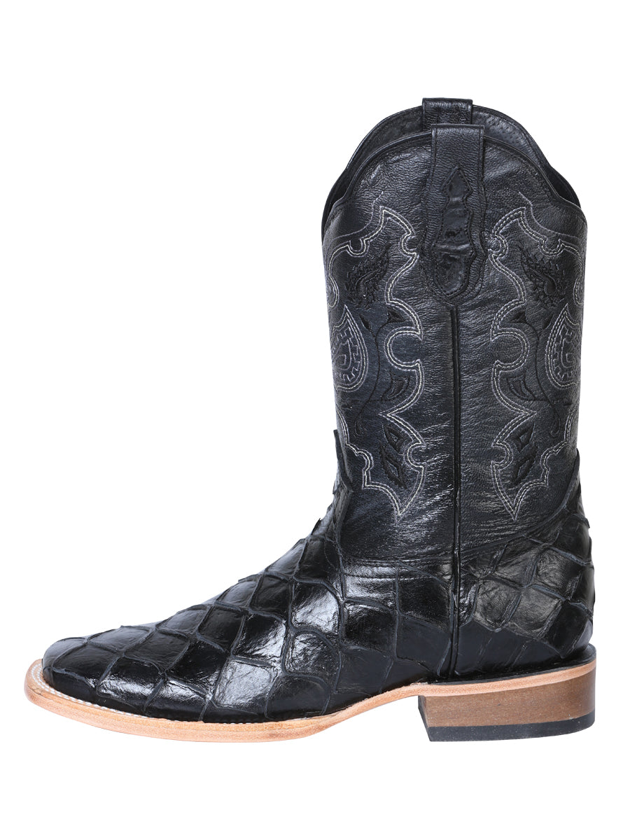 The General Rodeo Boot - Imit Pirarucu - Black 41792