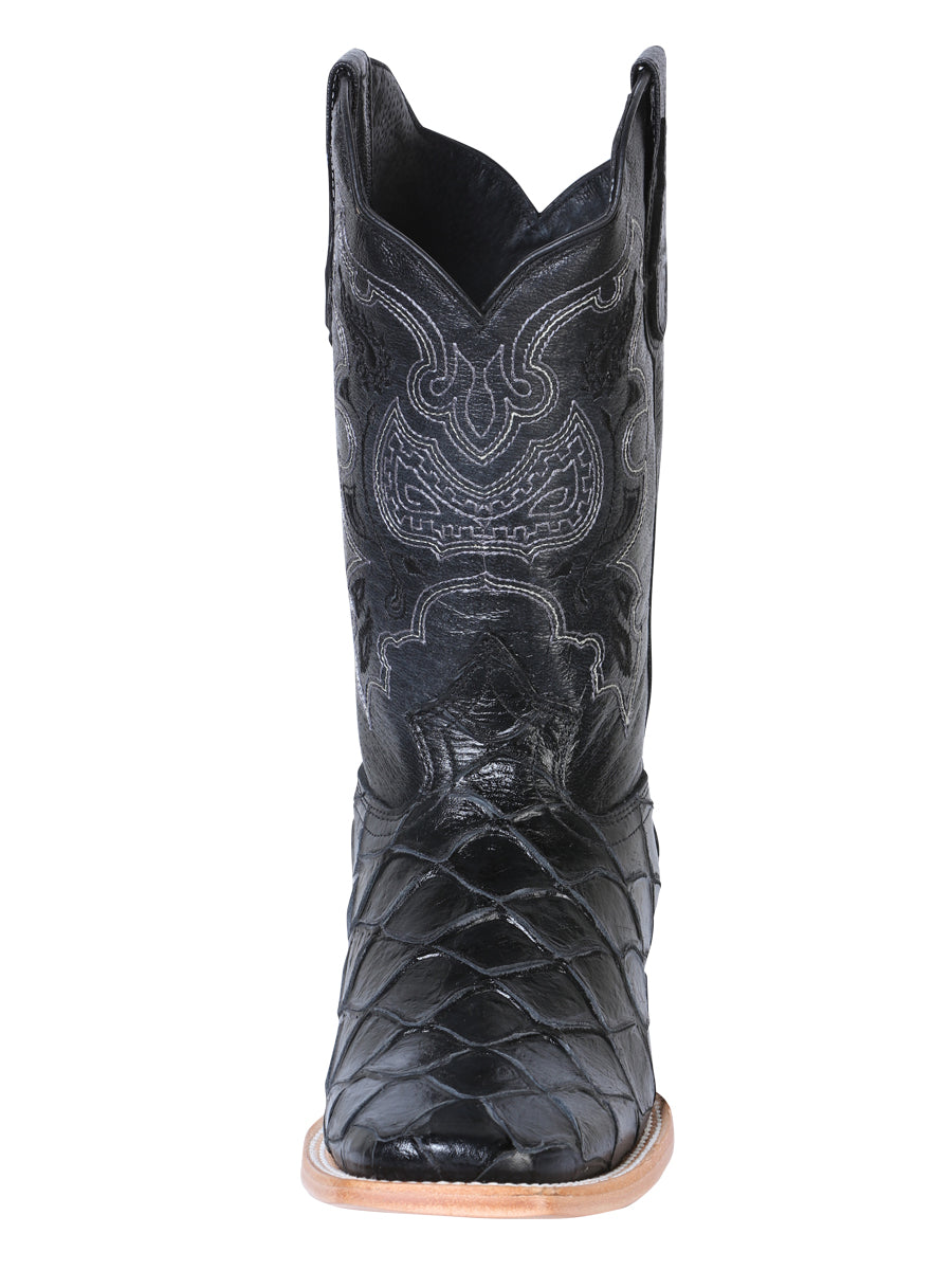 The General Rodeo Boot - Imit Pirarucu - Black 41792