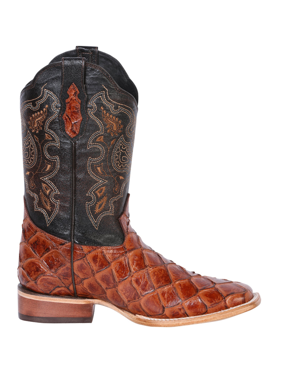 El General Rodeo Boot - Pirarucu Imitation - Cognac 41793