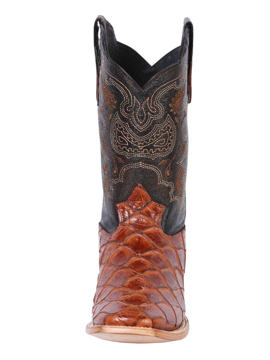 El General Rodeo Boot - Pirarucu Imitation - Cognac 41793