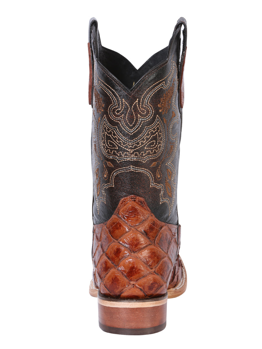 El General Rodeo Boot - Pirarucu Imitation - Cognac 41793